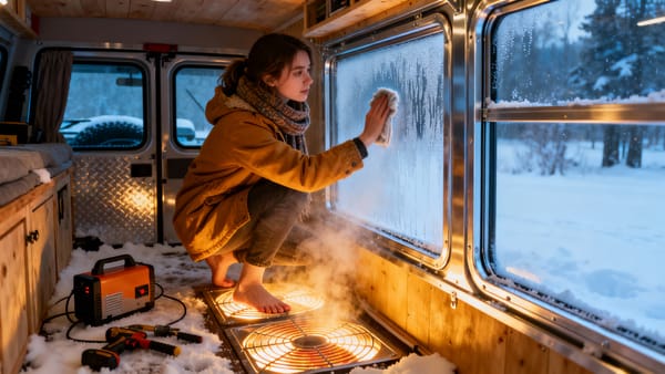 Adventures in a DIY Camper Van: Winter Woes and Wins